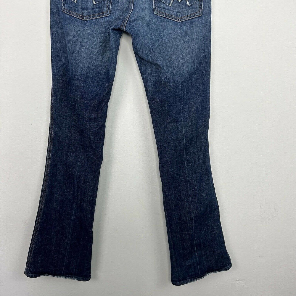 7 For All Mankind Jeans size 28 x 33 Blue Denim A" Pocket Mid-Rise Stretch - Picture 8 of 11